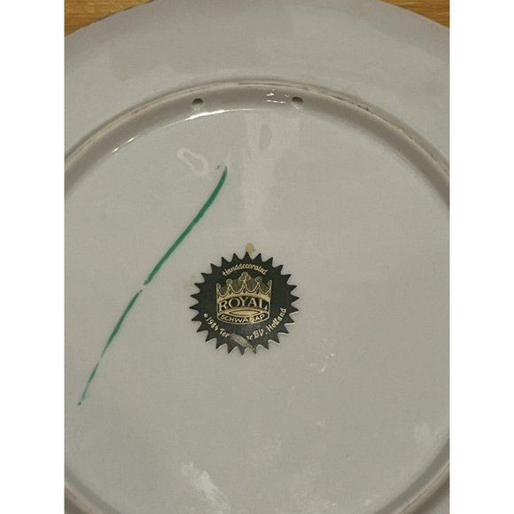 Royal Schwabap, Ter Steege BV, 1984 Vintage Dutch Hand Decorated Plate - Picture 5 of 5